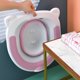 thumbnail image 4 of Bañera de asiento para asiento de inodoro | Lavabo portátil plegable con manguera de descarga | Tazón Ancho Profundo | Se adapta a inodoros alargados redondos estándar | Fácil almacenamiento, 4 of 6