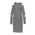 thumbnail image 2 of Bar Iii Womens Cutout Sweater Bodycon Dress, 2 of 2