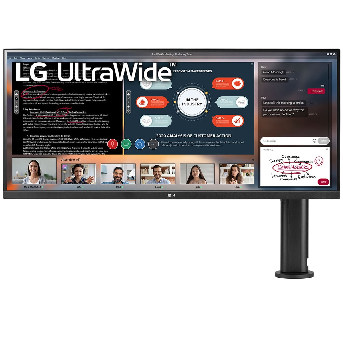 LG モニター ディスプレイ 34WP500-B LG Ultrawide 34WP500-B 34