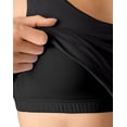 thumbnail image 5 of Hanes CoolDRI Women's Crop Tank with Built-in Shelf Bra, 3-Pack Black/Graphite/White L, 5 of 8