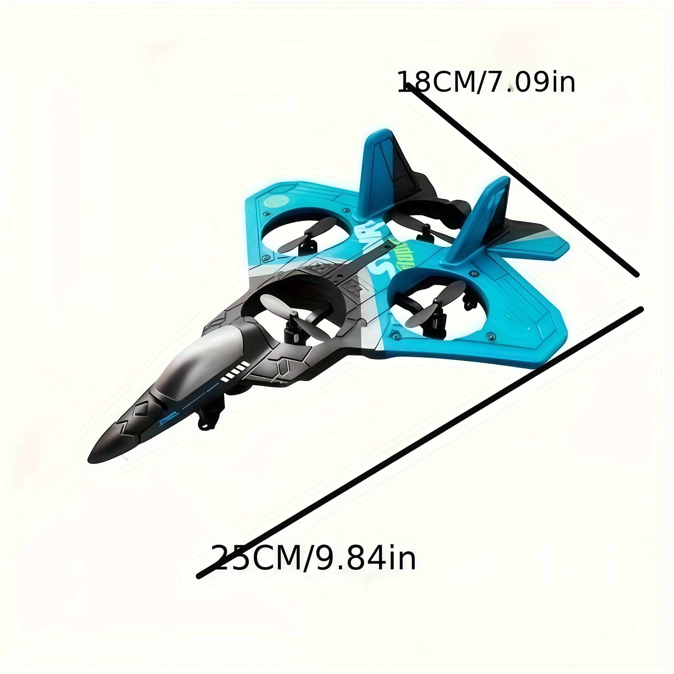 APIZCUK RC Fighter Jet Toy, EPP Foam Warplane, 3 Flight Modes, 20 Min Flight, Gift for Ages 12+