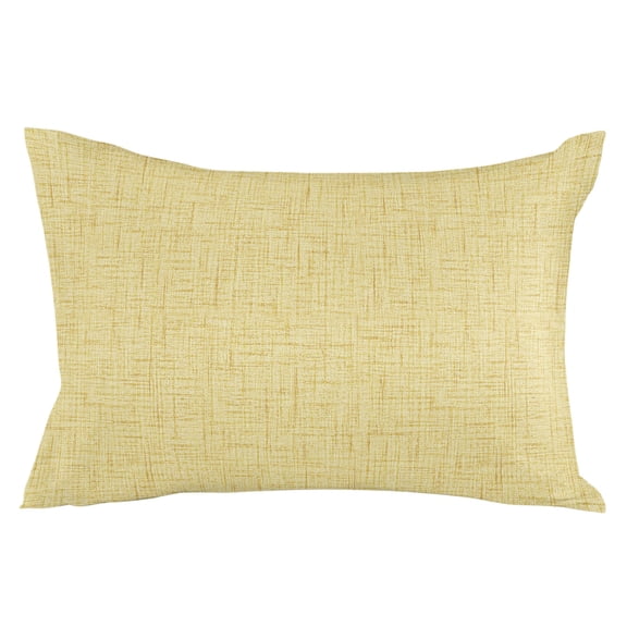 Lemon Yellow Throw Pillow Cover 20 x 30 Inch Decorative Pillow Cover Rustic Farmhouse Solid Color Lumbar Pillowcase Seasonal Rectangle Cushion Case for Couch Sofa Bed Living Room