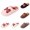 Pink, variant on Womens Bow House Slippers Fuzzy Plush Closed Toe Clog Slippers Plaid Bowknot Sherpa Bedroom Slippers Cute Cozy Warm Indoor Slippers