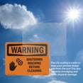thumbnail image 6 of Shutdown Machine Before Cleaning With Symbol OSHA WARNING Rigid Plastic Sign 18 Inch x 12 Inch - 10 Pack, 6 of 8