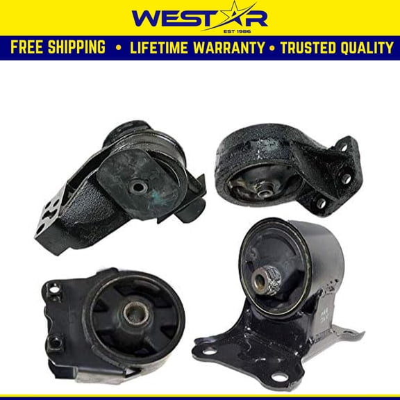 Fits 1999-2001 Hyundai Sonata 2.5L MANUAL Motor & Trans Mount Set 4pcs : A7100, A6109, A7106, A6188
