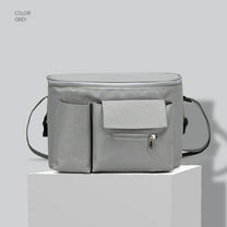 HCJKDU Large Walker Pouch for Folding Walker - Thickened Oxford Walker Basket with Cup Holder, Bag for Walker with Pockets, Carry Pouch for Elderly Walkers