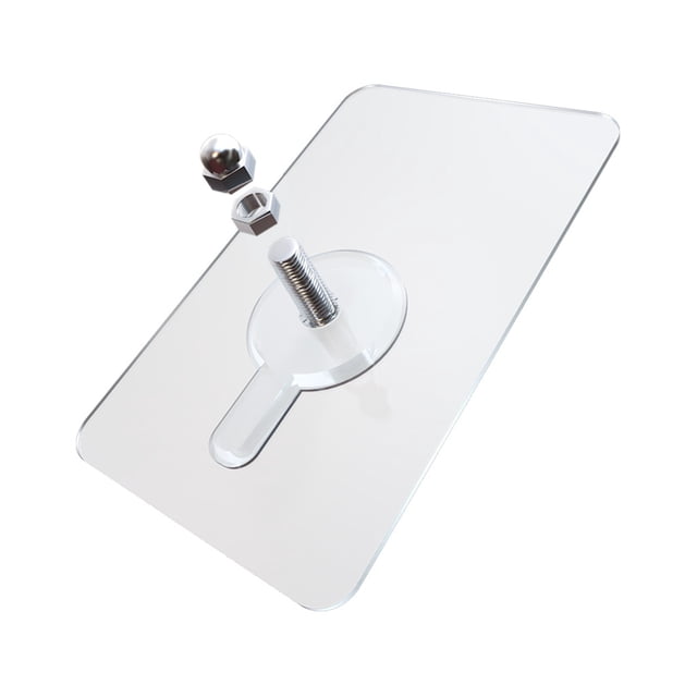 Gancho de pared para clavos, adhesivo para tornillos, sin rastro, sin perforación, para baño y cocina