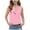 Pink, variant on DeHolifer Shirts for Girls V-Neck Button Solid Color Casual Loose Sleeveless Summer Lightweight Blouse Tops,9 Years