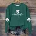 thumbnail image 4 of Kids St Patrick Sweatshirts Long Sleeve Crew Neck Festival Print Pullover Tops Casual Loose Holiday Outfits (6-7Years, Green), 4 of 5