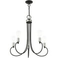 thumbnail image 4 of 5 Light Black Chandelier with Steel base material, 4 of 6