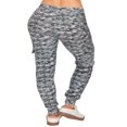 thumbnail image 3 of CHOK Pantalon Cargo Jogger Décontracté Super Doux pour Femmes Noir G, 3 of 6