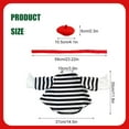 thumbnail image 3 of French Look Porch Goose Outfit Set for Cement Lawn Artist Hat Beret Red Scarf Black White Striped for Outdoor(A), 3 of 5