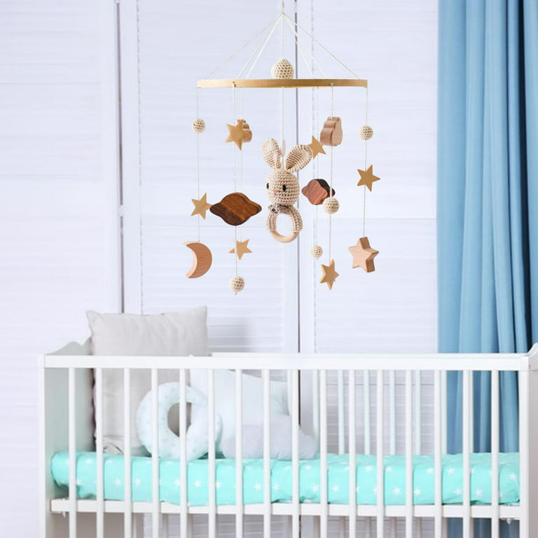 Baby Crib Mobile Wooden Mobile,Baby Mobile Mobile for Crib Toy Mobile for  Baby Nursery and Ceiling Decoration Elephant