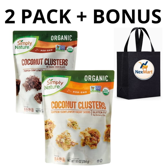 Simply Nature's Keto Clusters Coconut & Dark Chocolate Organic - 2 PACK