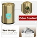 thumbnail image 3 of Bote de basura LEASYLIFE pequeño con tapa abatible de acero inoxidable de 9 litros, 3 of 7