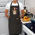 thumbnail image 3 of 2 Pack Adjustable Bib Apron for Men & Women - Fun Cartoon Coffee Cup Design with Pockets Perfect for Cooking & Baking, 3 of 5