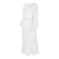 thumbnail image 6 of New Elegant And High End Long Sleeve Elegant Wedding Guests Dresses Casual Lace Dresses Women Casual Dress Ruffle Maxi Dress Active Dress Short Sleeve Solid Tie Dress Casual Dresses for Women Summer, 6 of 7