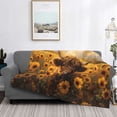 thumbnail image 2 of Fotbe Cute Cow Sunflower Field Manta de Franela con Estampado, Manta Ultrasuave para Cama, Sofá, Auto, Hipoalergénica y Antibolitas-60"x50", 2 of 6