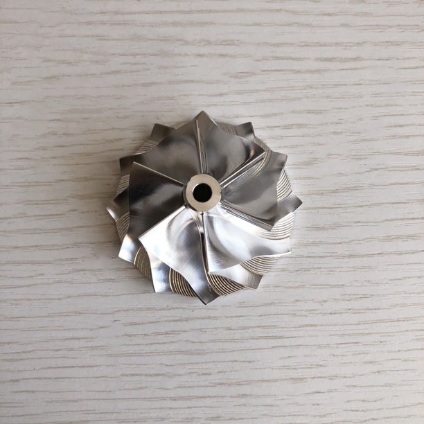 Impulsores CT12 6+6 43,08/58,03 mm 17291-67010 perforó para rueda de compresor de palanquilla de acero MAN ce