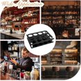 thumbnail image 7 of 1set 12 Hole Acrylic Shot Glass Holder Shot Glass Serving Tray for Bar Wine Shot Glasses Display 3 Rows Black Mini Wine Glasses Storage Organizer Rack for Party Pub Club Family Gathering, 7 of 7