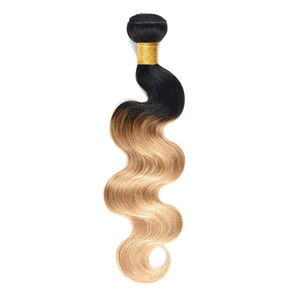 Ustar Brazilian Virgin Ombre Body Wave Human Hair Bundles One Bundle 1B/27 100% Unprocessed Human Hair Weave Bundle 18"