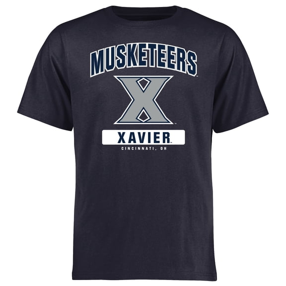 Men's Navy Xavier Musketeers Campus Icon T-Shirt