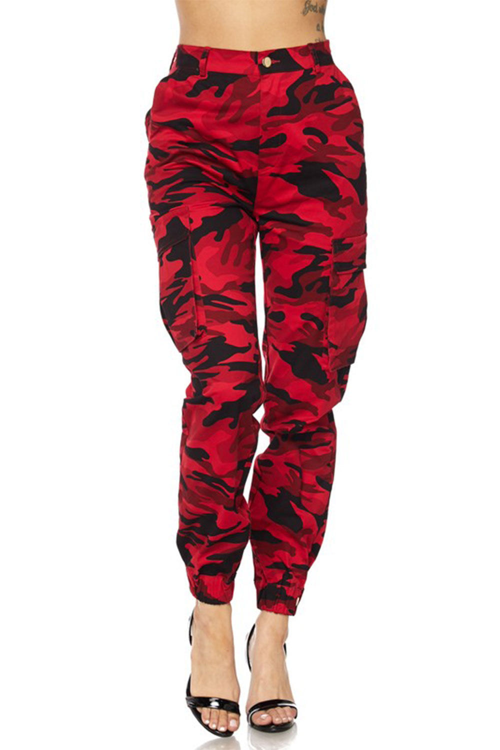 camo cargo joggers womens