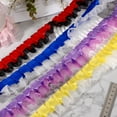 thumbnail image 4 of Uxcell 10 Yards 2-Layer Satin Ruffle Trim Lace Ribbon Sewing Lace Fabric Trim for DIY Craft Dress Clothing Wedding Gift Home Decoration, Grey, 4 of 7