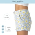 thumbnail image 4 of Hello Mello Signature Soft Pajama Lounge Shorts Bottoms, Flower Power Nap Small/Medium (Women's), 4 of 9