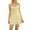 Yellow, variant on Musuos Women Summer Mini Cami Dress Sleeveless Back Tie-Up Solid Color Party Dress
