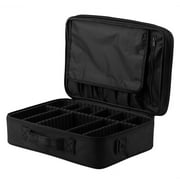 Professional Makeup Bag Cosmetic Case Storage Handle Organizer Travel Kit, Black