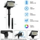 thumbnail image 4 of Paquete de 1 luz solar para exterior, 10 LED, color RGB, resistente al agua IP65, para caminos, jardín y patio., 4 of 5