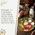thumbnail image 5 of Spode Christmas Tree Plate and Bottle Set (2-Piece) - 8.5" Porcelain "Cookies for Santa" Plate & 10 Oz Holiday-Themed Jug, Dishwasher Safe Festive Collectible Seasonal Gift Set, 5 of 7