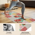 thumbnail image 4 of Pioneer Flower Floral Print Pattern Hot Yoga Mat Towel Non Slip for Hot Yoga - Quick-Drying Yoga Mat Cover with 4 Corner Pockets with Travel Bag - Hot Yoga Towel Non Slip 74"x26", 4 of 6