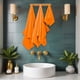 thumbnail image 1 of Soft Absorbent Bath Towel Set | 4-Pack Multicolor Polyester Towels | White Green Orange Blue Pink | Durable Double-Stitched Edges | 74x33cm & 70x140cm | Household Spa Beach Pool, 1 of 6