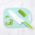 thumbnail image 4 of Kids Knife Set, Kids Knifes for Real Cooking, 3 Pieces Kids Knife with Cutting Board, BPA-Free Kids Kitchen Knife with Serrated Edges for Cutting Fruit, Vegetable, Salad, Bread, Cake, Sandwich, 4 of 5