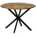 thumbnail image 5 of vidaXL Dining Table Ø43.3"x30.7" Solid Wood Reclaimed and Steel, 5 of 8