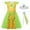 Green, variant on Aipartys Princess Aurora Dress for Girls Princess Aurora Costume Party Dress Up with Accessories