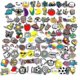 thumbnail image 1 of 100 Pcs Different Shoe Charms For Shoe & Wristband Bracelet Decoration (100pcs), 1 of 4