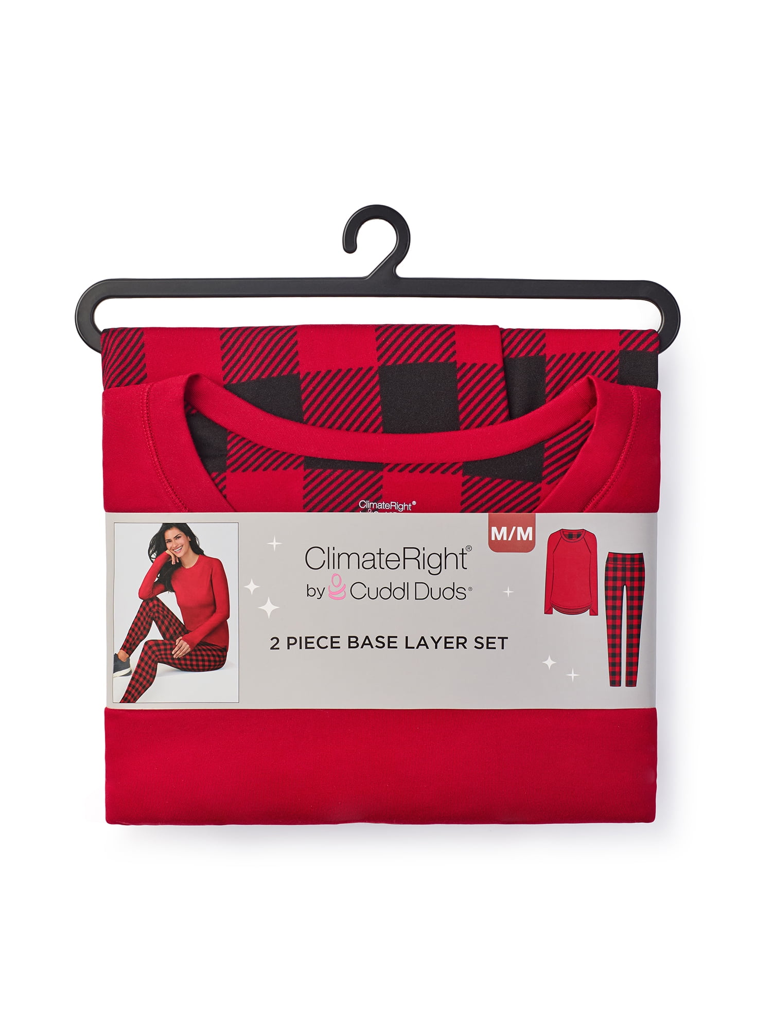 ClimateRight by Cuddl Duds Base Layer 2-piece Base layer Top and Legging Set (Women's and Women's Plus)