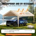 thumbnail image 3 of KFFKFF 10 x 20 Feet Car Shelter Tent Cover Carport Replacement Canopy Beige, 3 of 9