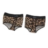 1 Pair Leopard Pattern Breathable Belly Dancing Toe Pads Forefoot Insole Size S