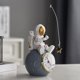 thumbnail image 4 of Estatua de astronauta, estatua de astronauta, escultura, decoración, arte moderno, abstracto, regalo de cumpleaños para niños, estantería, adorno de escritorio, modelo 1, 4 of 4