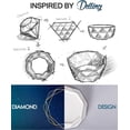 thumbnail image 2 of Ramekins 8 oz, Porcelain Ramekins Oven Safe, Geometric Style Ramekins for Baking Souffle, Ice Cream, Set of 6, White, 2 of 4
