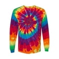 thumbnail image 2 of Dyenomite - Multi-Color Spiral Tie-Dyed Long Sleeve T-Shirt - 240MS, 2 of 3