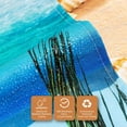 thumbnail image 4 of Beach Shower Curtain, Shower Curtains Coastal Ocean, Summer Palm Trees Starfish Seashell Shower Curtains for Bathroom Decor, Waterproof Fabric Shower Curtain with 12 Hooks, 72" x 72", 4 of 6