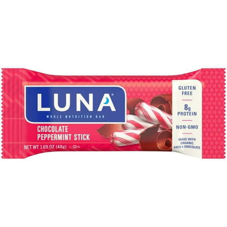 LunaÂ® Chocolate Peppermint Stick Whole Nutrition Bar 1.69 oz. Wrapper