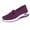 Dark Purple #9, variant on Women's Sneakers Orthopedic Lightweight Slip on Shoes Anti-Skid Knitted Woven Shoes Breathable Non-Slip Casual Sports Loafers Dark Green 9.5