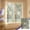 Green_L, variant on Leaf Stained Glass Window Film, Decorative Privacy Cling, Sun Blocking Heat Control Cover, Removable Home Office Vinyl, 11.8x39.4 Inches
