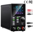 thumbnail image 1 of Kuaiqu 30V 10A DC Power Supply Variable Bench Power Supply, Colour 4-Digit LCD Display,Encoder Knob and Output Switch Model SPPS3010D, 1 Pack, 9.4" x 3.3" x 5.9", 1 of 12